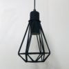 COLGANTE JAULA VINTAGE DIAMANTE CHICO E27